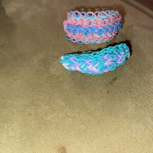 Excalibur/mermaid loom bracelets